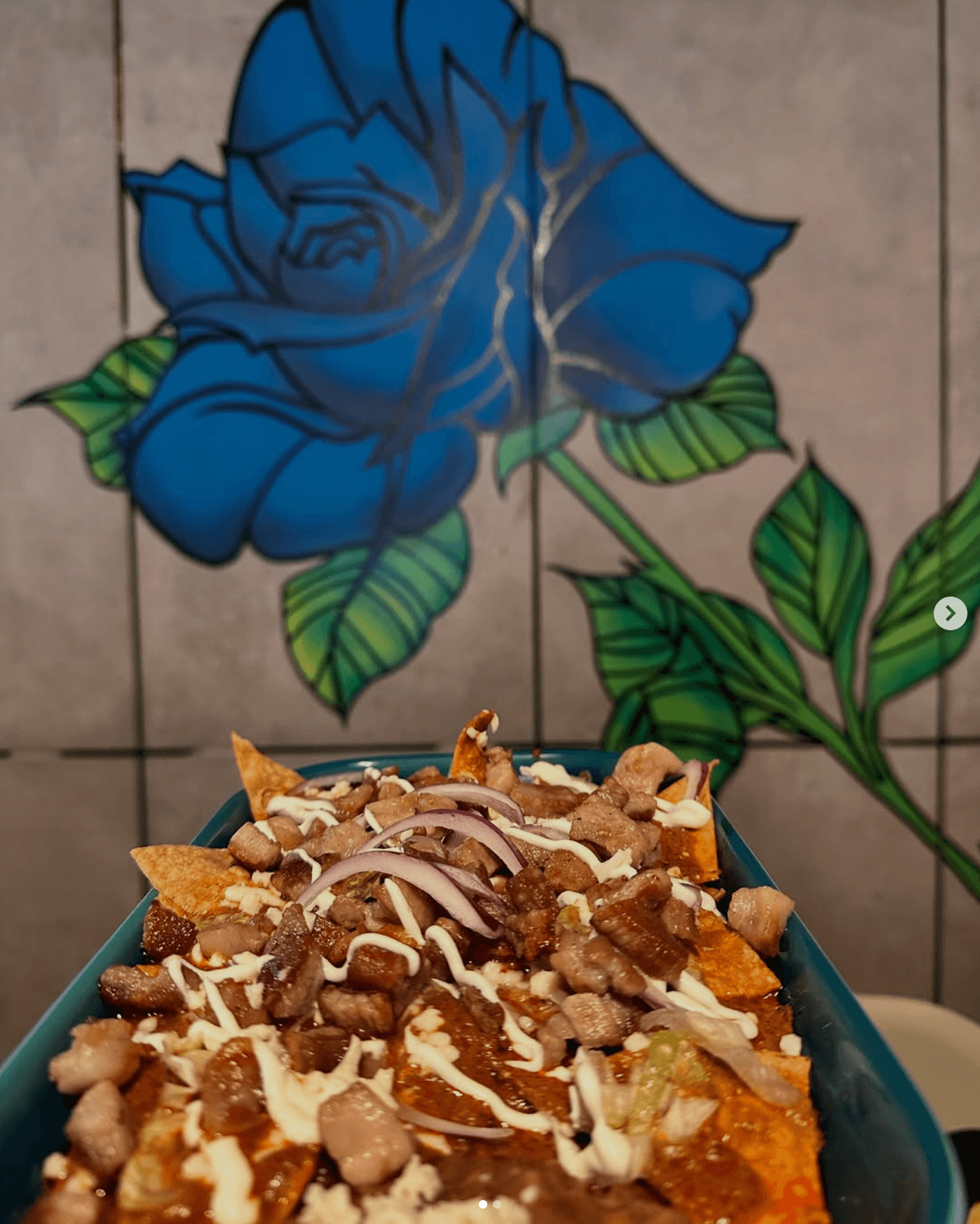 Mural rosa azul Benditos