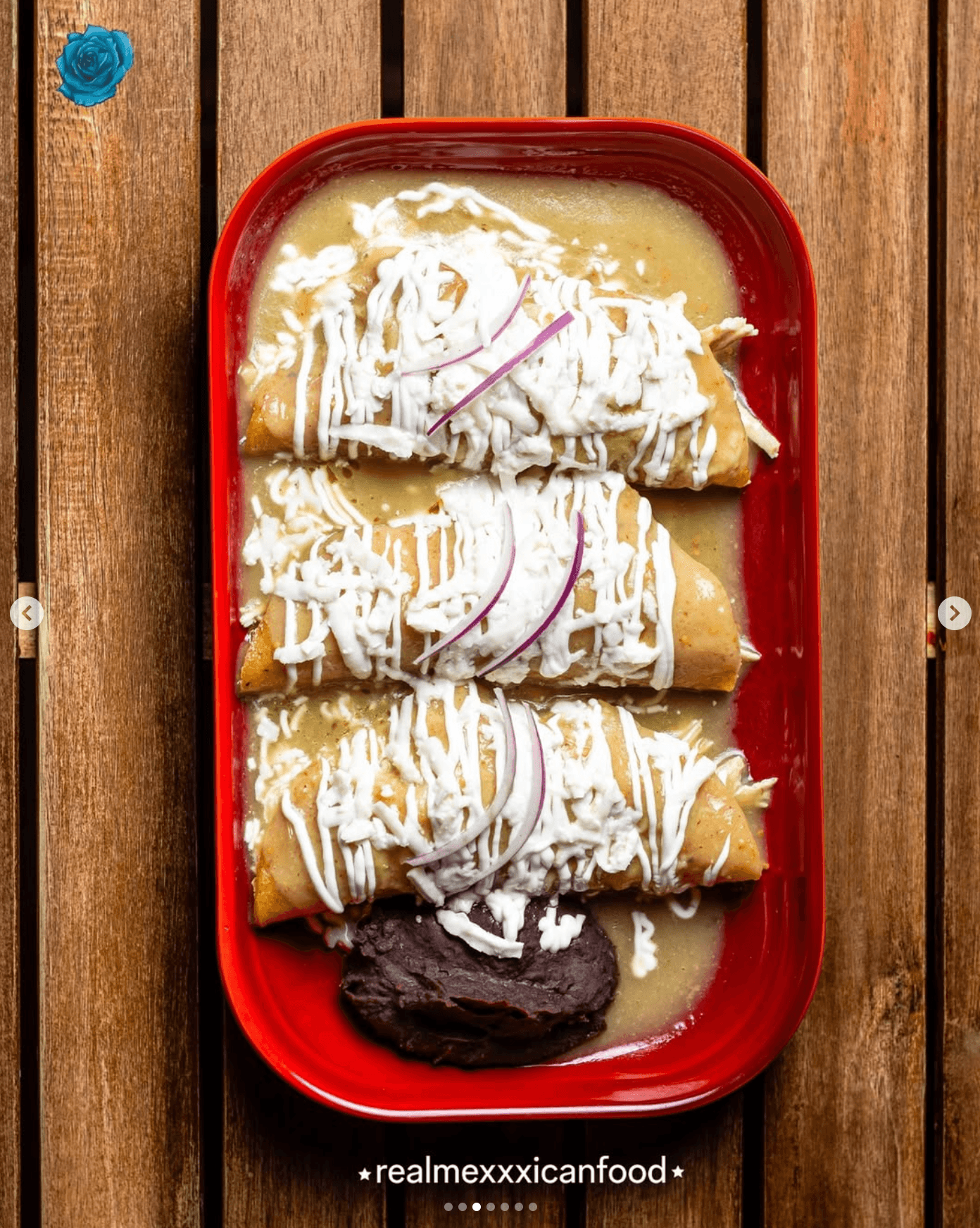Enchiladas verdes de pollo